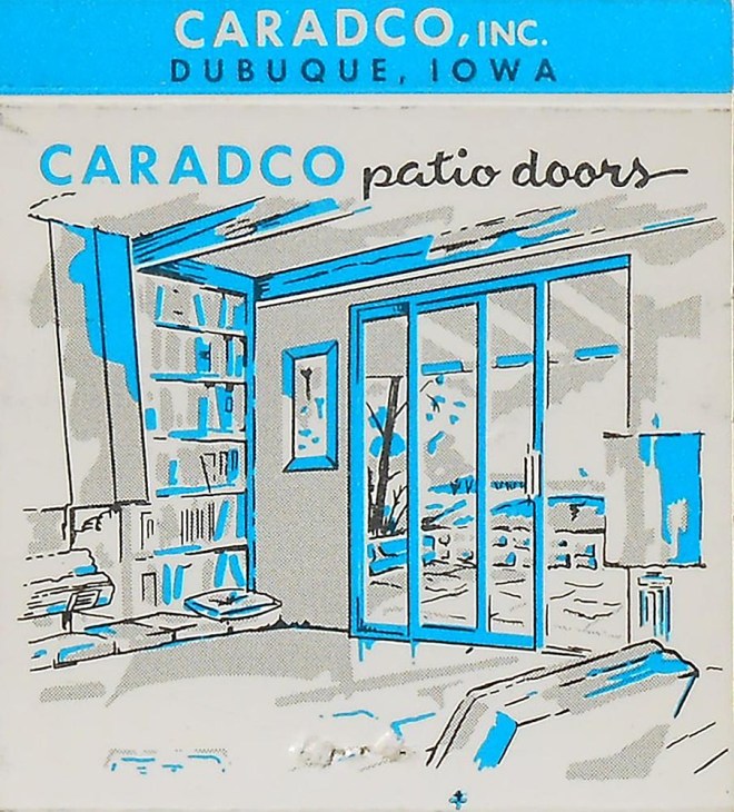 Caradco matchbook cover