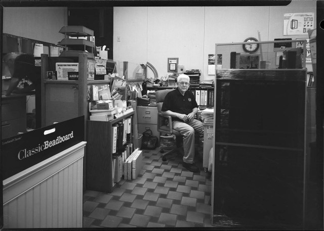 Les Hammerand's office at Spahn & Rose, July, 2015