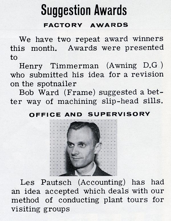 From The Bilt-Well Bulletin, June, 1960