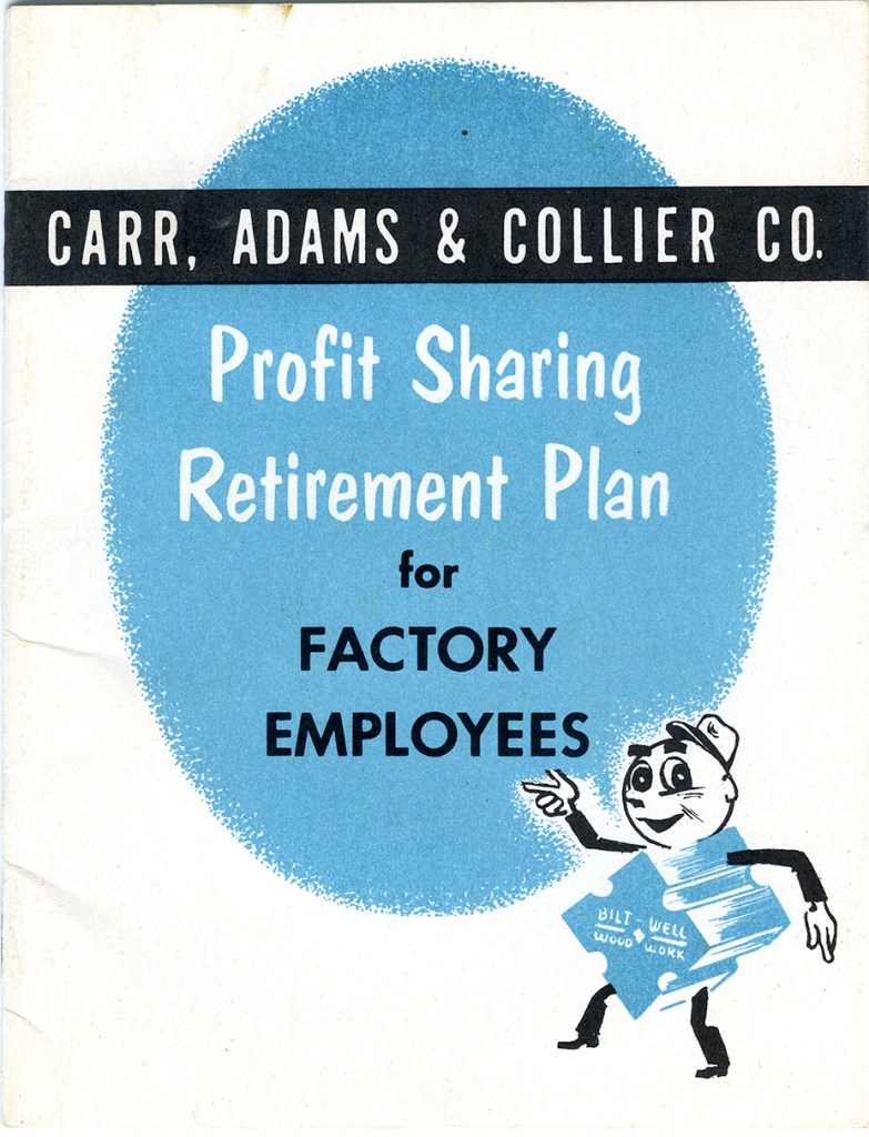Retirement Plan pamphlet cover from 1952